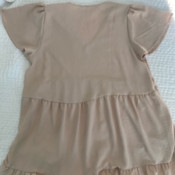 MTS Cream Ruffle Hem Blouse - Picture 4 of 4